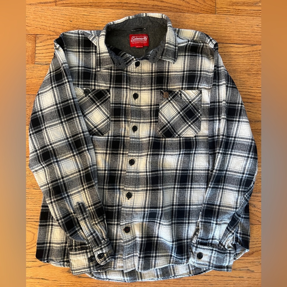 Coleman Black and White Plaid Shirt